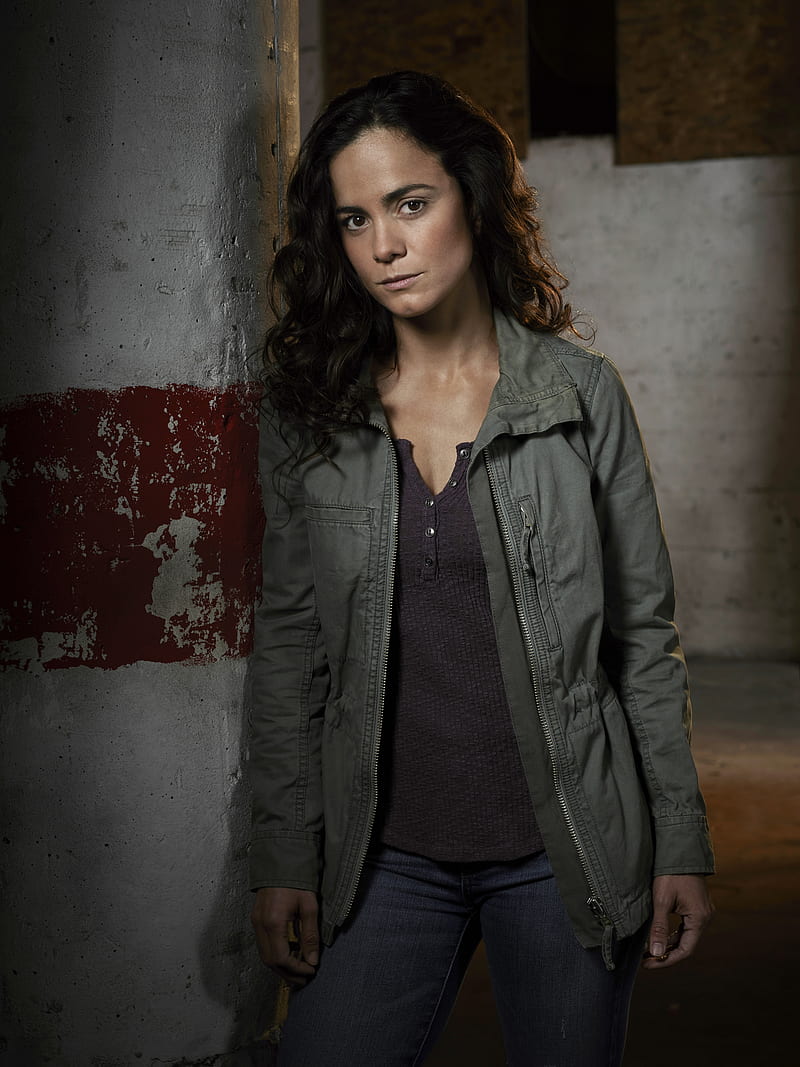 Alice Braga, brunette, Latinas, Brazilian, Queen of the South, looking at viewer, curly hair, HD phone wallpaper