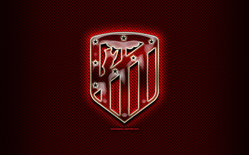 Atletico Madrid, atletico, emblem, logo, soccer, sport, HD wallpaper