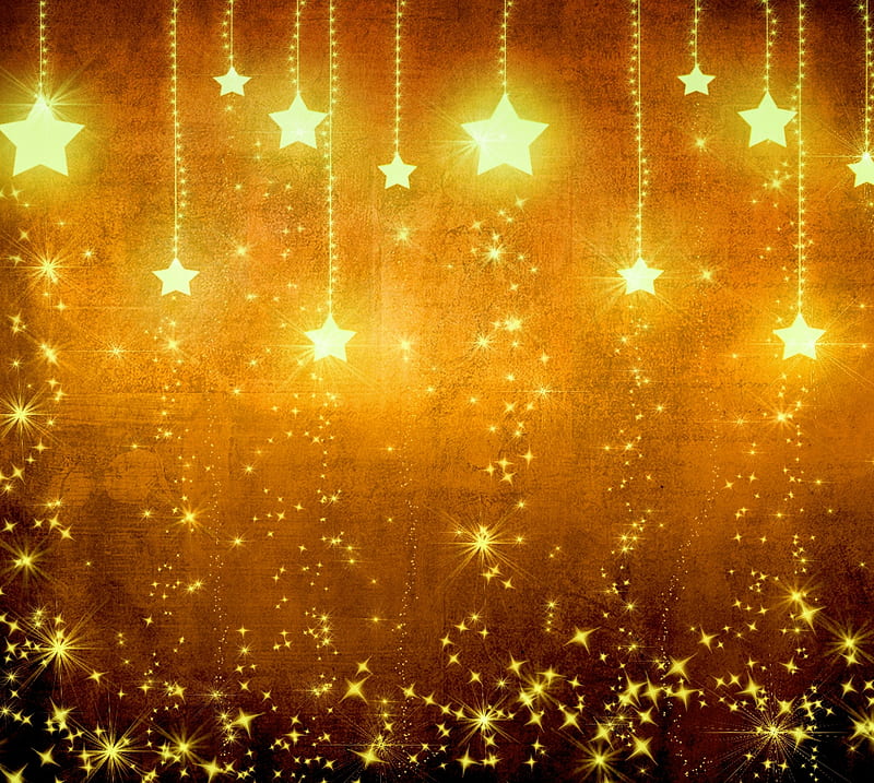 Star Shower, abstract, background, christmas, gold, holiday, yellow, HD  wallpaper | Peakpx