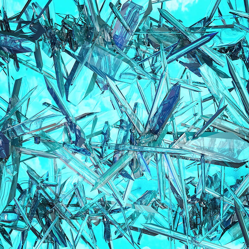 crystals, glass, glassy, transparent, HD phone wallpaper