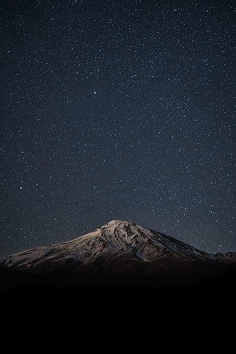 Mountains, night, stars, starry sky, rocks, HD phone wallpaper | Peakpx