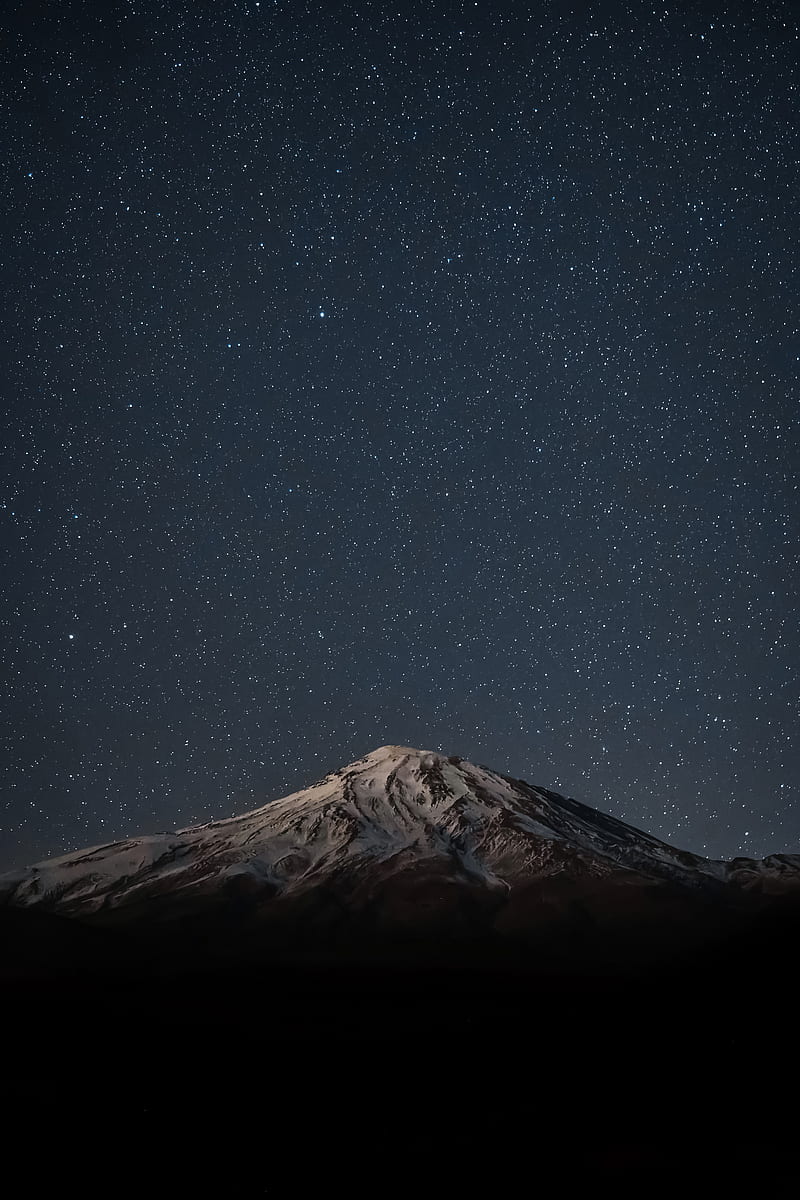 Mountains, night, stars, starry sky, rocks, HD phone wallpaper | Peakpx
