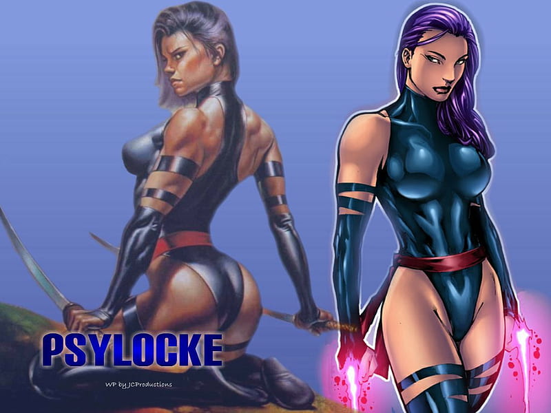Psylocke, female, comic, fantasy, HD wallpaper