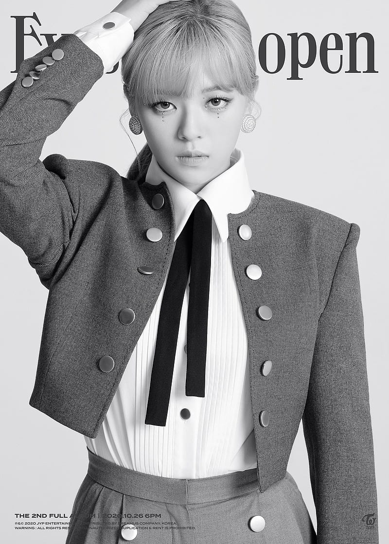 Jeongyeon, eyes wide open, i cant stop me, kpop, more and more, twice, yoo jeongyeon, HD phone wallpaper