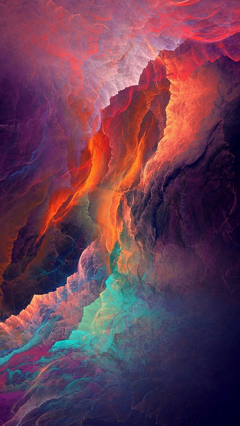 Artistic Clouds , colorful, background, ios, android, apple, HD phone wallpaper