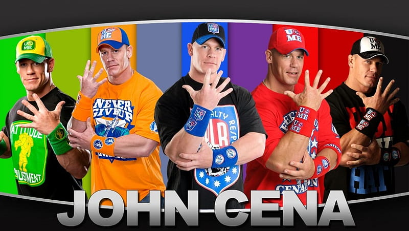 John Cena Multin Color, HD wallpaper