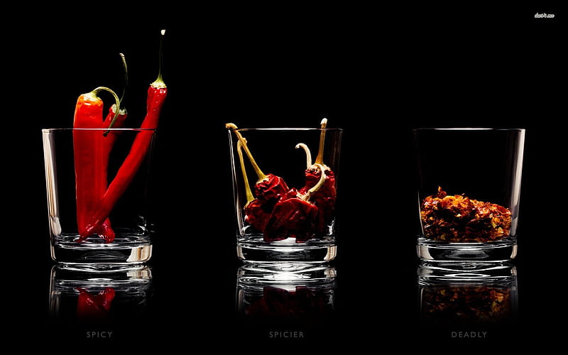 chili ala glass, glass, spicy, pepper, chili, HD wallpaper