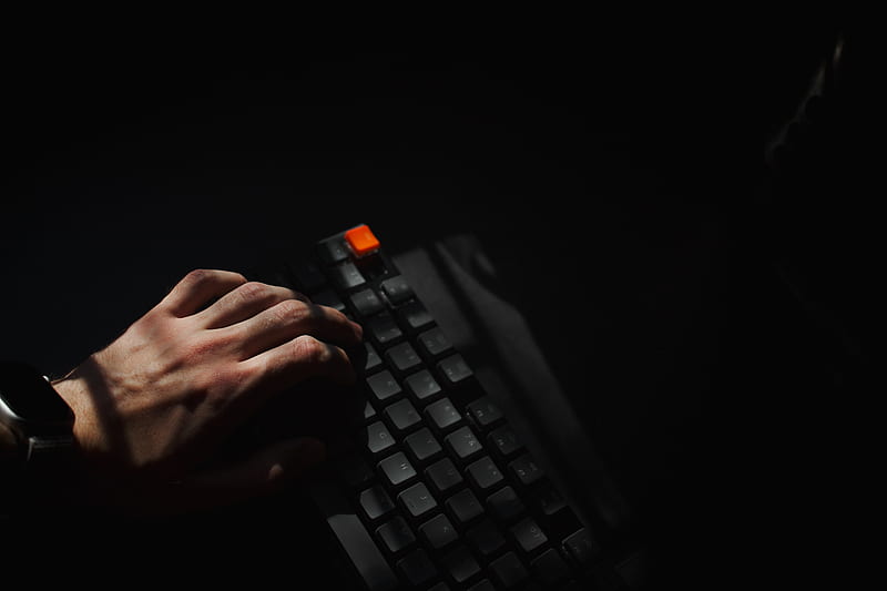 Keyboard Keys Hand Hacker Shadow Dark Hd Wallpaper Peakpx