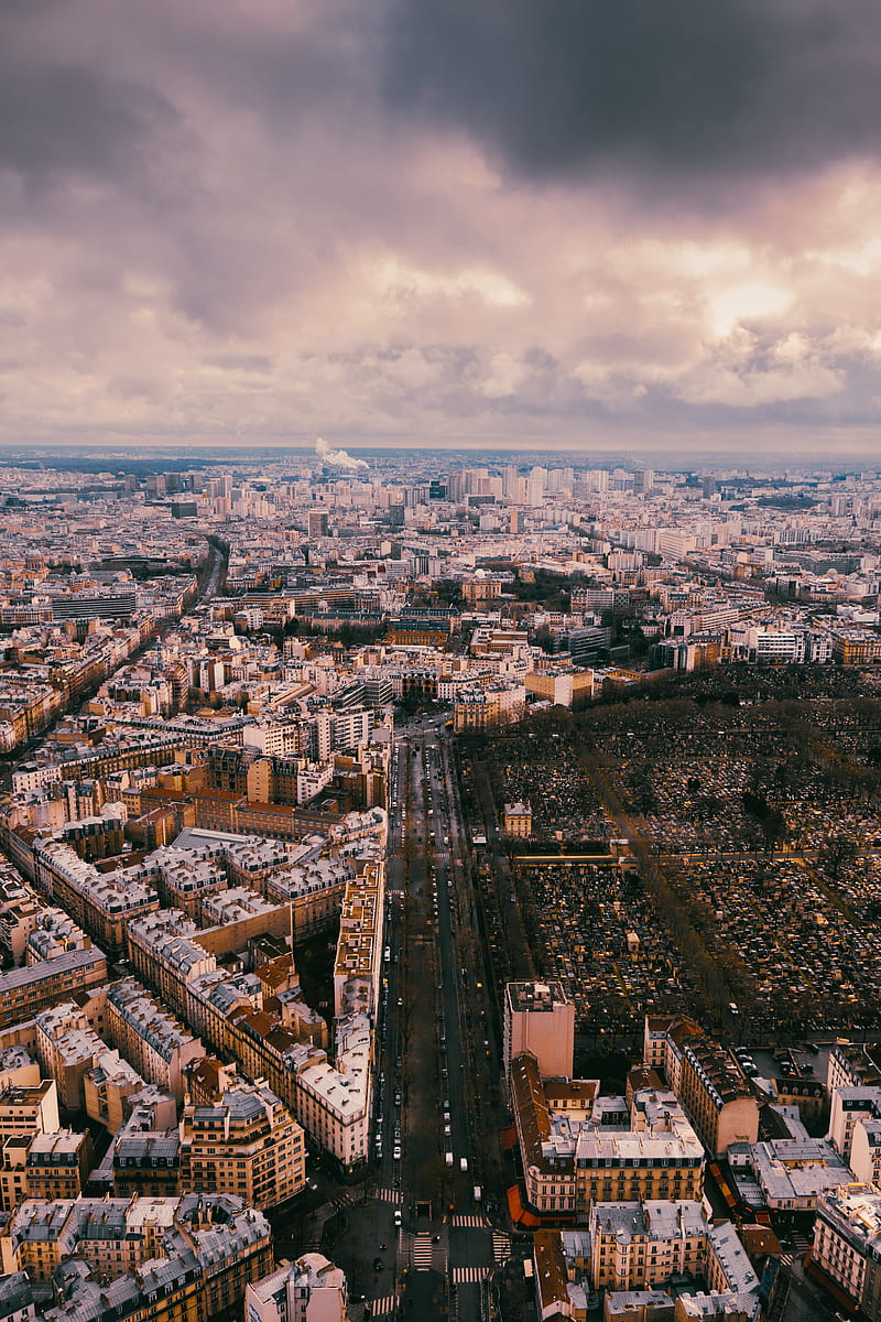 city, aerial view, buildings, cityscape, metropolis, HD phone wallpaper