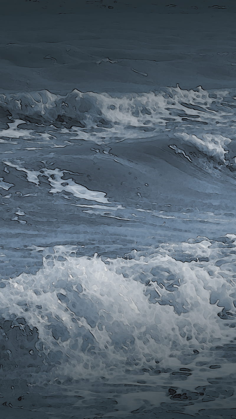 Stormy Seas, sea, storm, water, waves, wind, windy, HD phone wallpaper