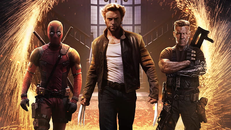 Wolverine Deadpool Cable, wolverine, deadpool, superheroes, cable, HD wallpaper