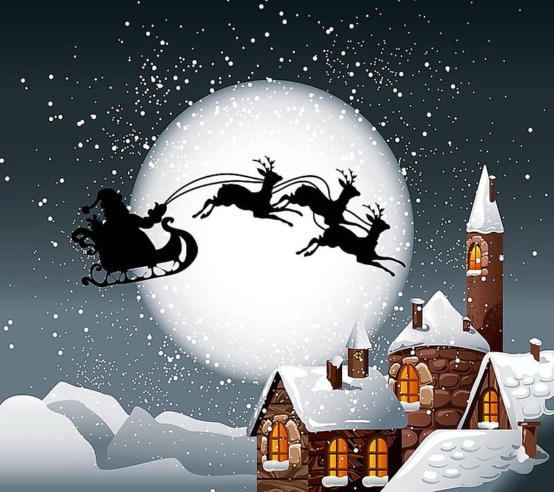 Santa Clause, christmas, holiday, new, nice, snow, snow man, winter, HD wallpaper