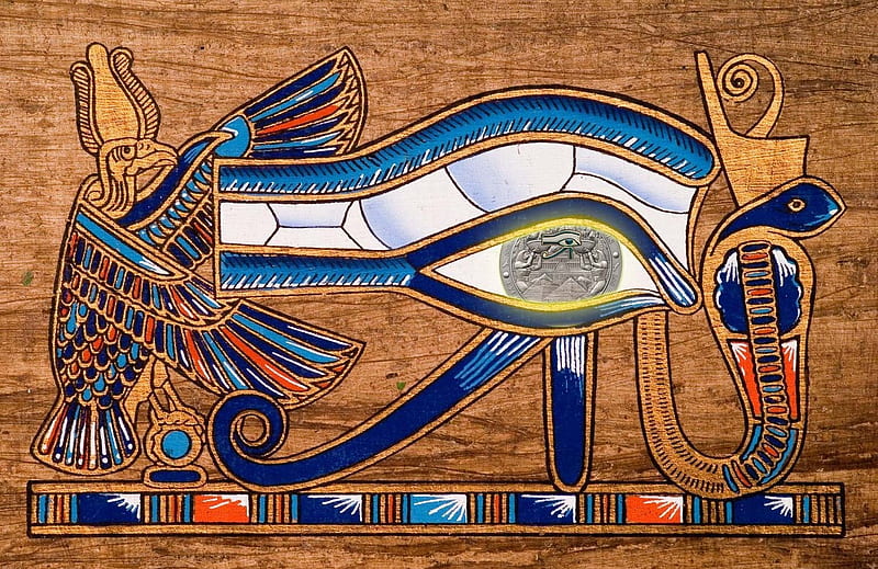 eye of horus, egyptian, god, eye, horus, HD wallpaper