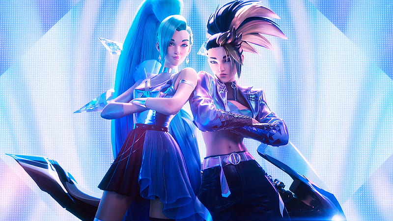 Akali and Seraphine League Of Legends, HD wallpaper