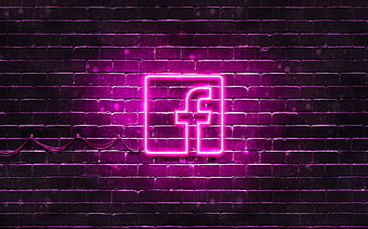 Vkontakte purple logo purple brickwall, Vkontakte logo, social networks ...