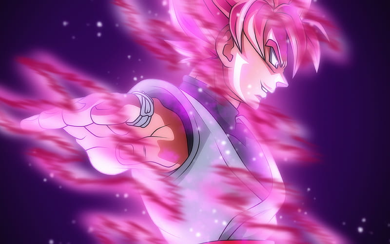 Goku black profile pink