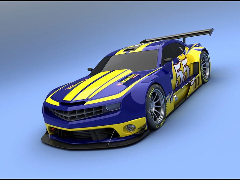 Chevrolet Camaro ALMS Style Race Car 2010 By Vizualtech, race, alms, camaro, 2010, by, chevrolet, car, vizualtech, style, HD wallpaper