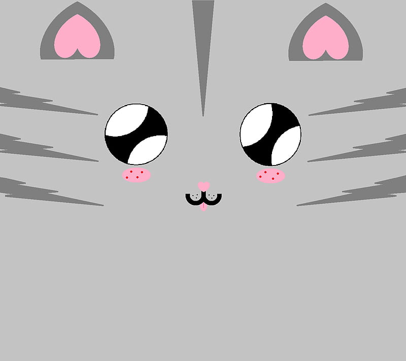 Kawaii Cat, cute, cat, tierno, HD wallpaper