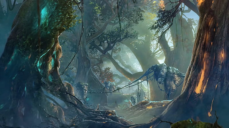 Anime Forest HD Wallpaper