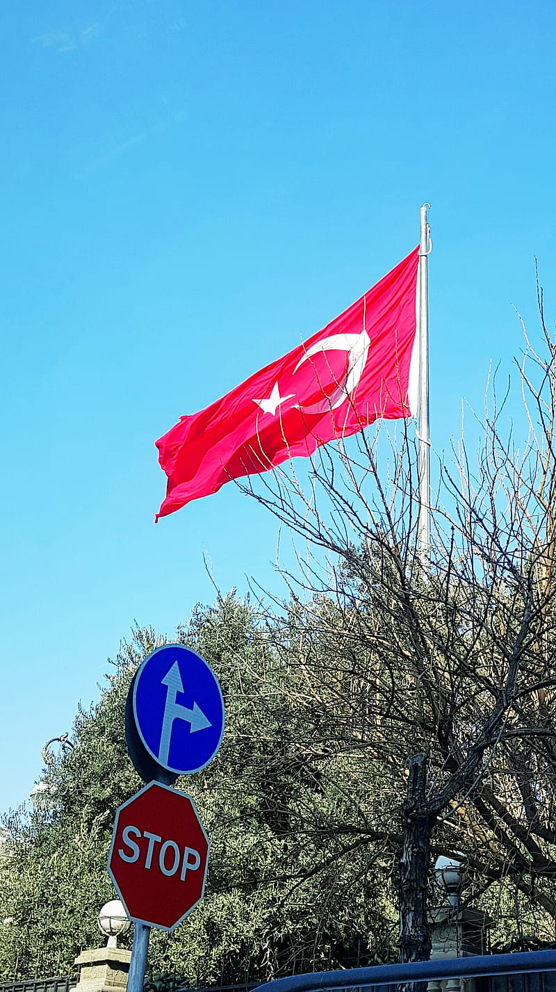 Turkey, baku, flag, HD phone wallpaper