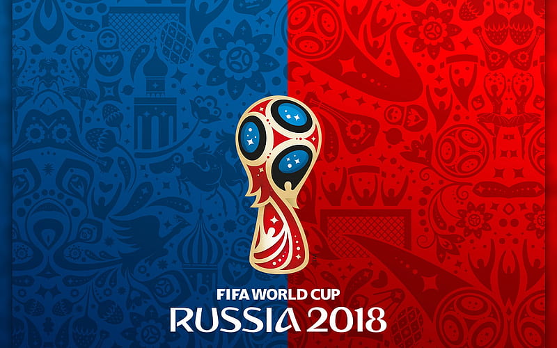 FIFA World Cup 2018, logo, Russia 2018, FIFA World Cup Russia 2018, soccer, FIFA, football, Soccer World Cup 2018, creative, HD wallpaper