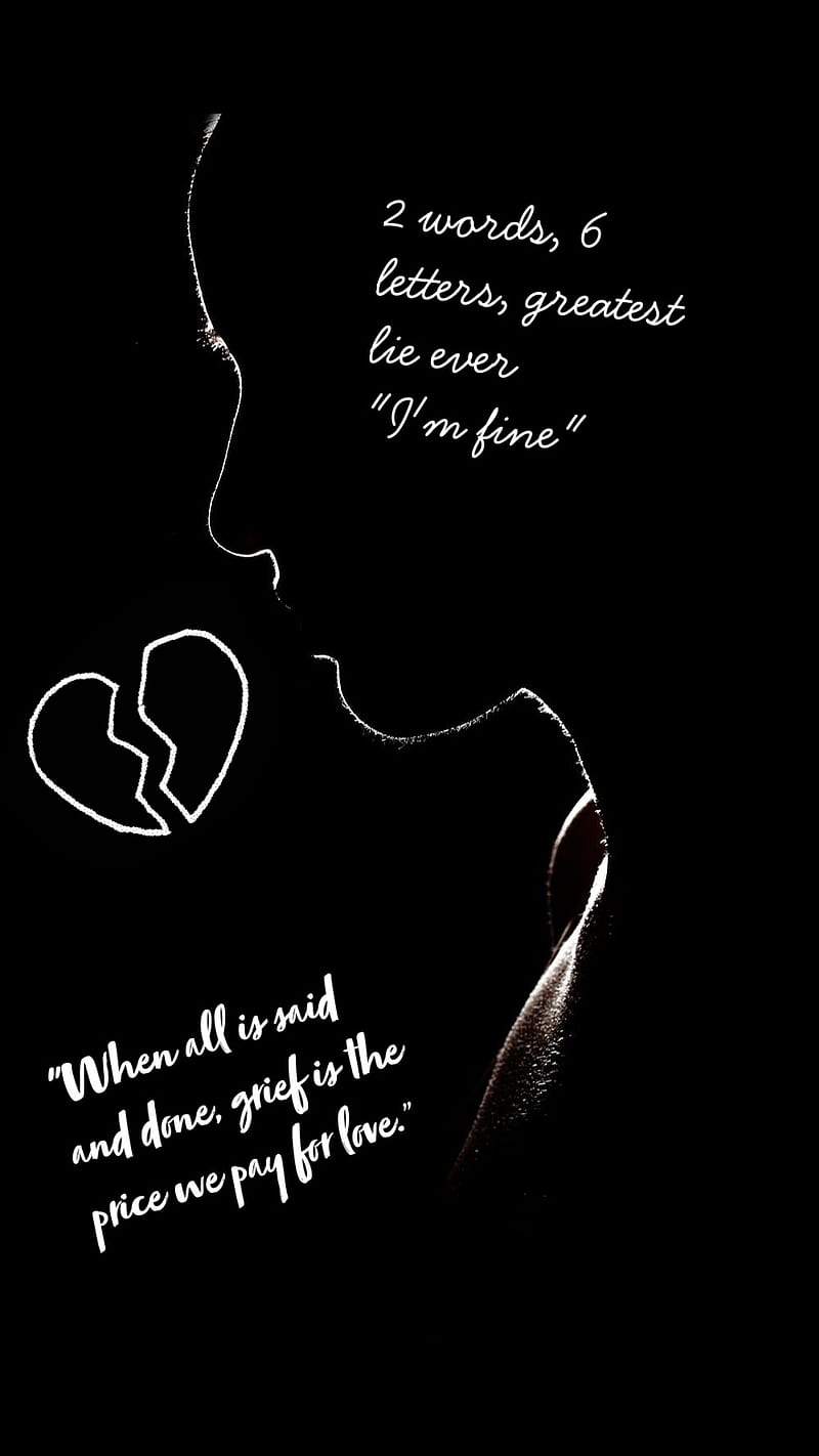 Broken, broken heart, quotes, HD phone wallpaper | Peakpx