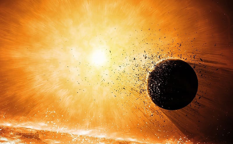 Planet, Explosion, Sci Fi, HD wallpaper