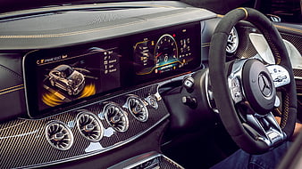 Mercedes-AMG GT 63 S 4MATIC 4-Door Coupe 2019 Interior, HD wallpaper