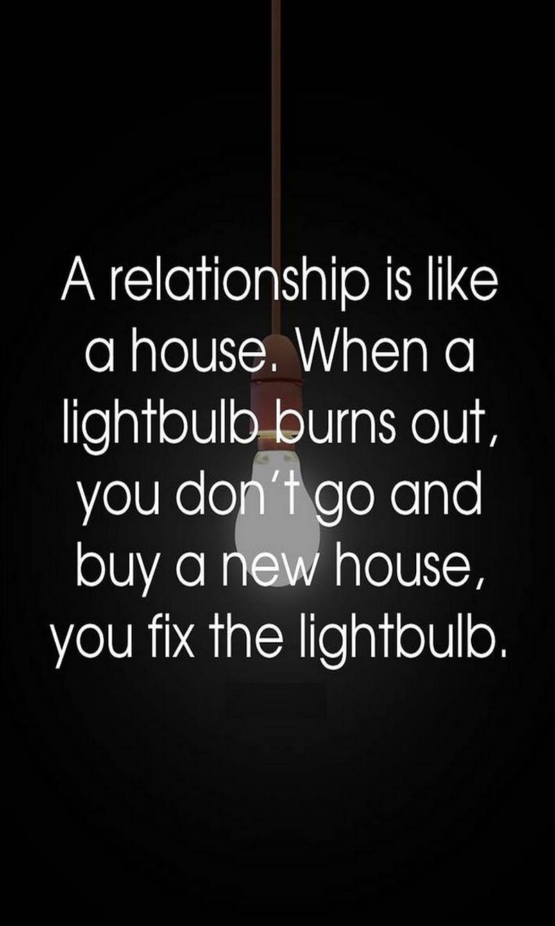 Relationship, burns, buy, fix, house, light, lightbulb, new, HD phone wallpaper