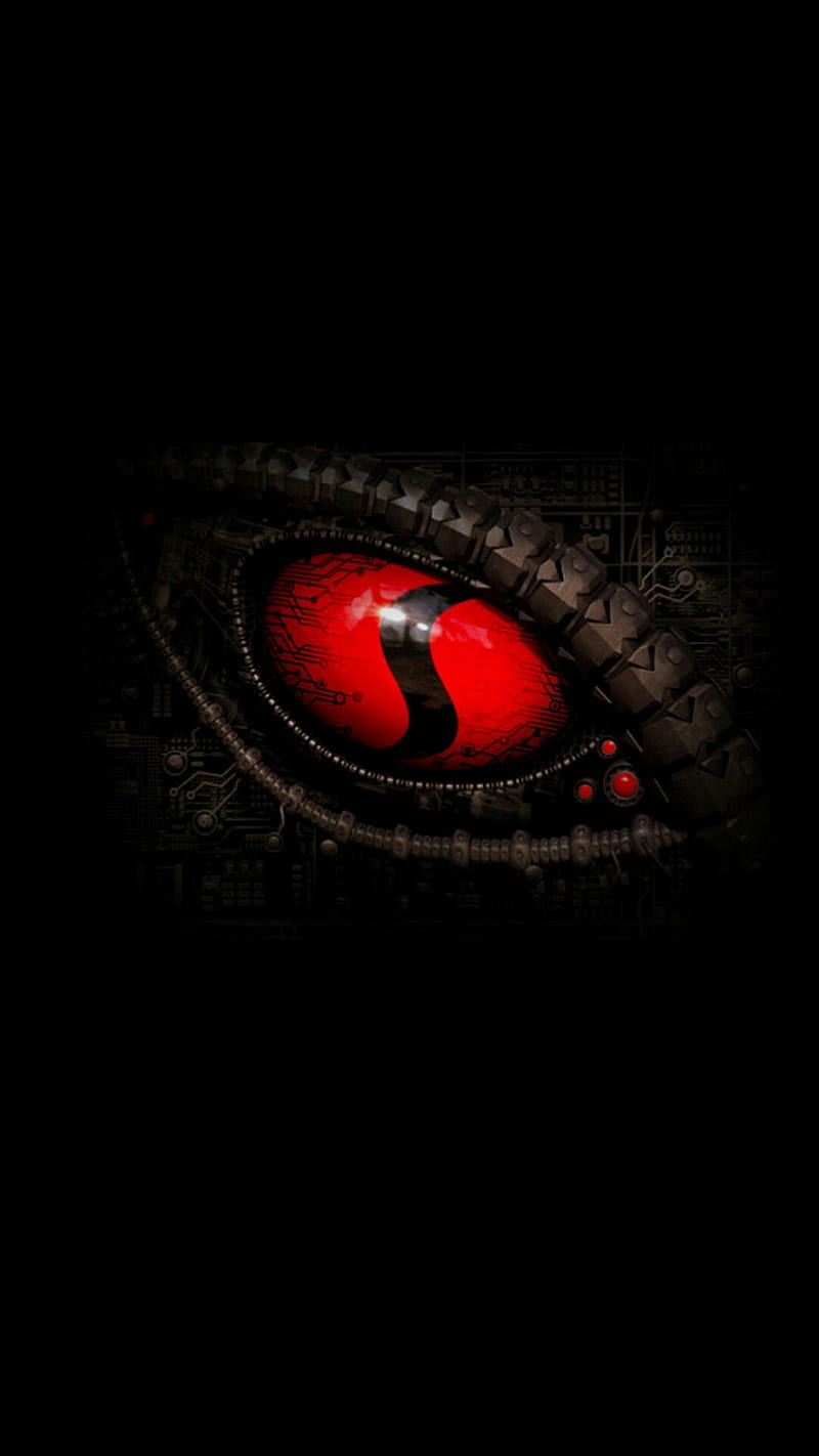 Red eye, dark, HD phone wallpaper | Peakpx