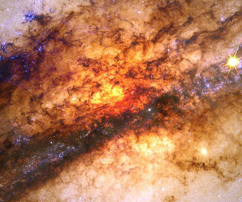 Nucleus of Galaxy Centaurus A, hubble, space, galaxy, HD wallpaper