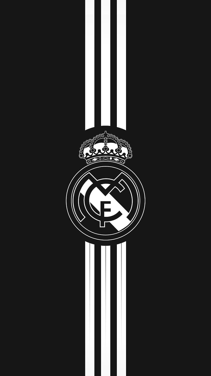 Real Madrid adidas, football club, logo, sport, stripes, HD phone wallpaper