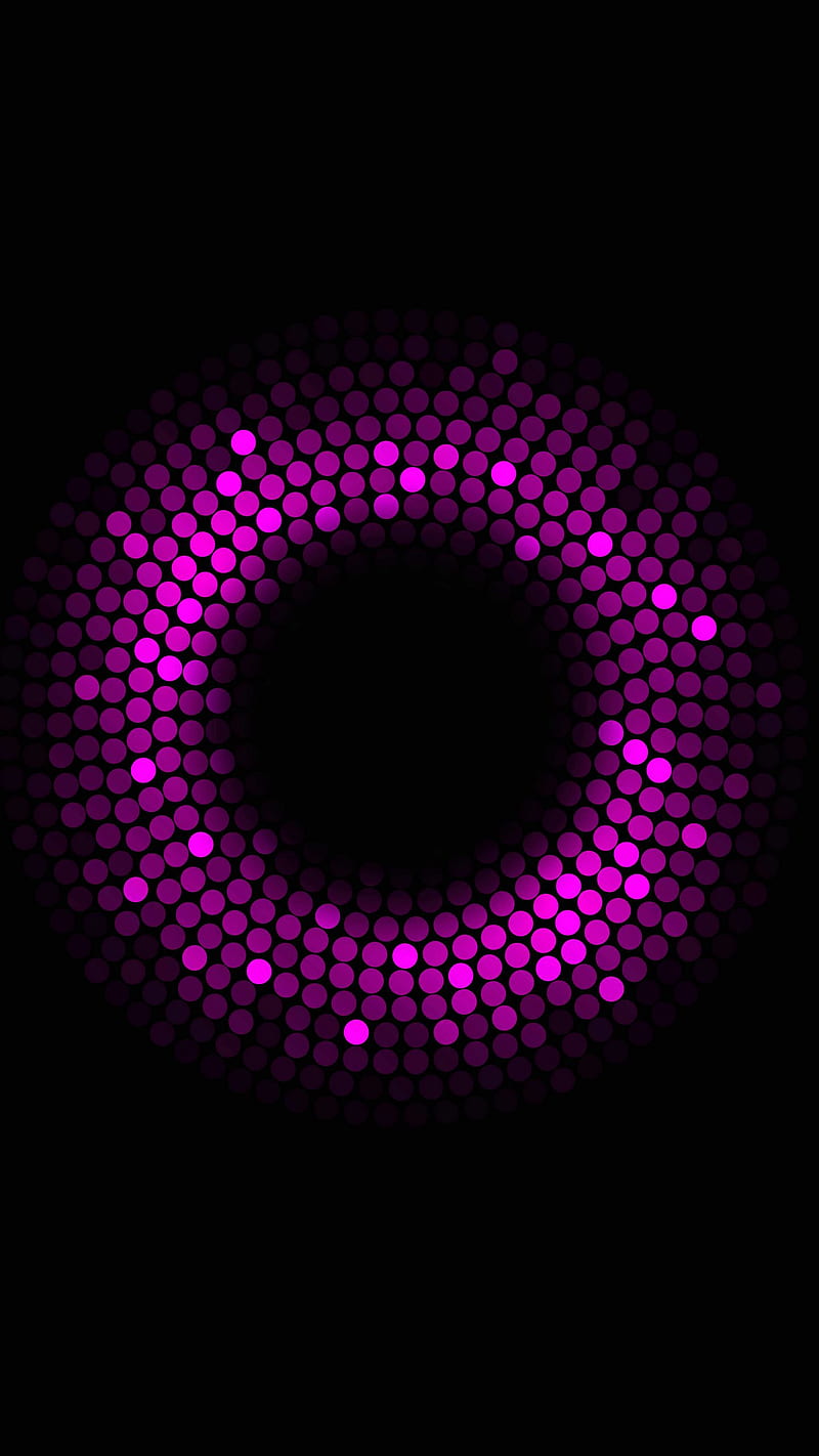 Purple Ring , dark, black, lockscreen, background, HD phone wallpaper