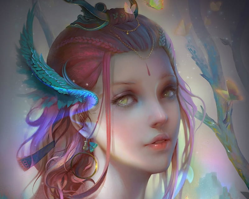 Fantasy Girl, beauty, art, fantasy, woman, HD wallpaper | Peakpx