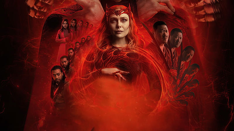 Movie, Doctor Strange in the Multiverse of Madness, Scarlet Witch , Elizabeth Olsen, HD wallpaper