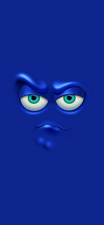 Funny Silly Face, abstract, blue, cartoon, character, desenho, iphone,  pixel, HD phone wallpaper | Peakpx