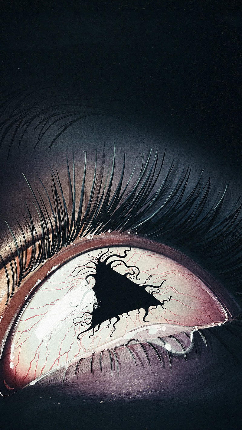 Void, eye lashes, triangle, HD phone wallpaper