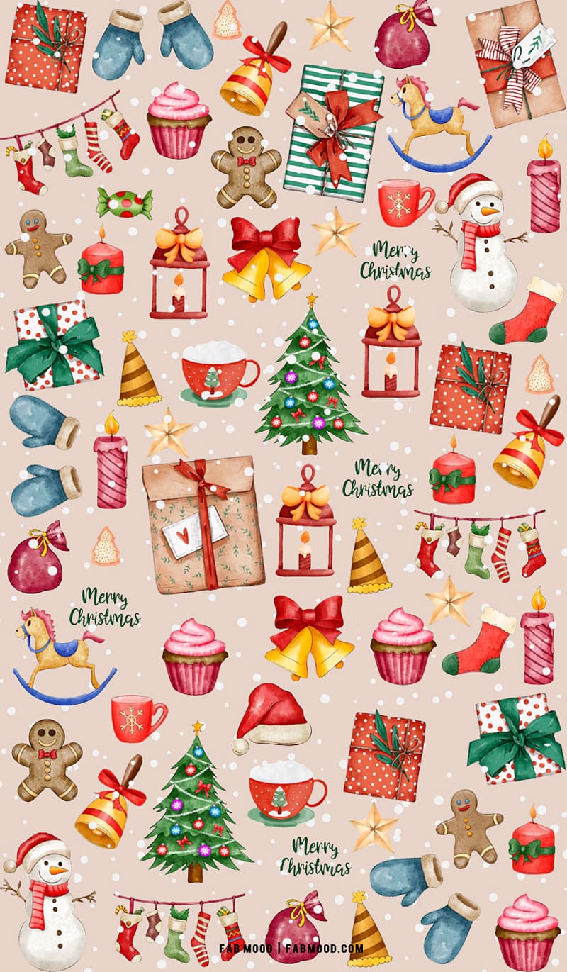 30 Christmas Aesthetic Wallpapers  Christmas Biscuit Wallpaper for Phone   iPhone 1  Fab Mood  Wedding Colours Wedding Themes Wedding colour  palettes