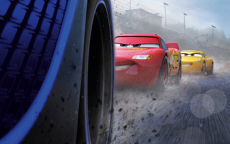 Cars 3, 2017, Lightning McQueen, Cruz Ramirez, HD wallpaper