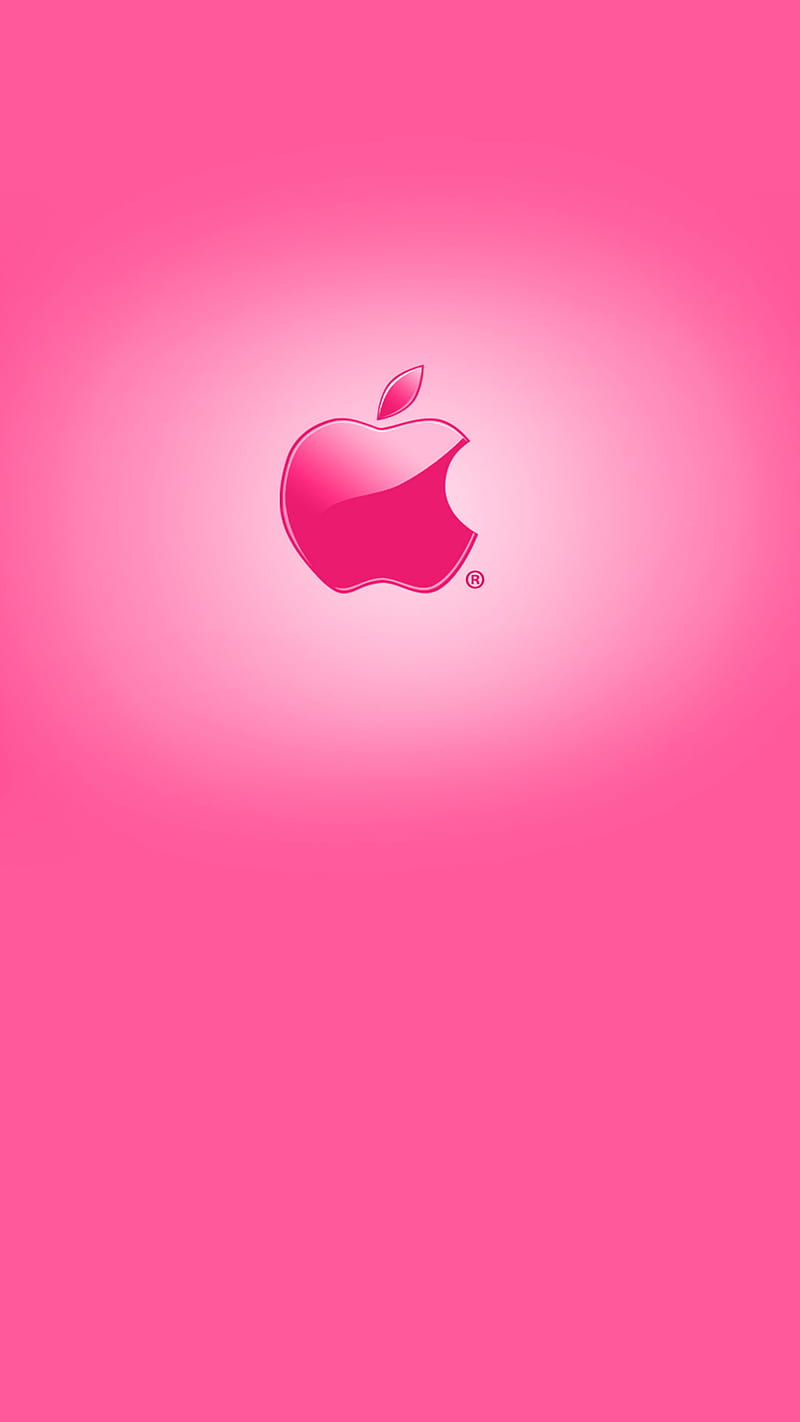 apple, pink, white, HD phone wallpaper