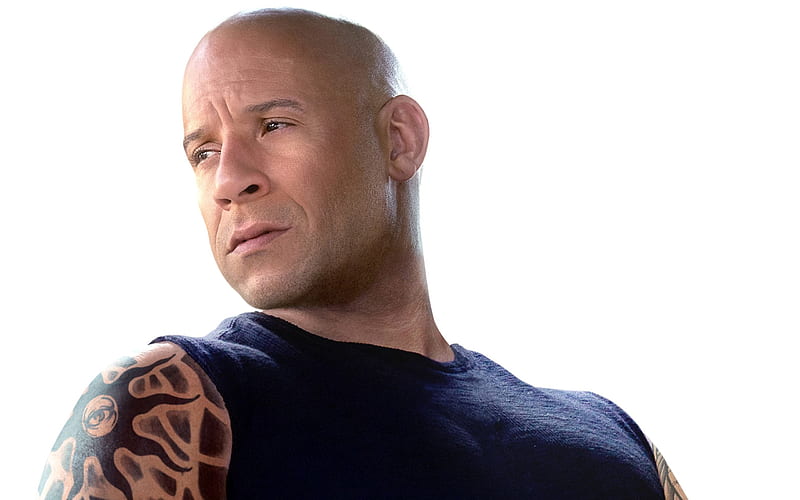 Vin Diesel, American actor, portrait, Fast and Furious 8, American celebrities, Mark Sinclair, HD wallpaper