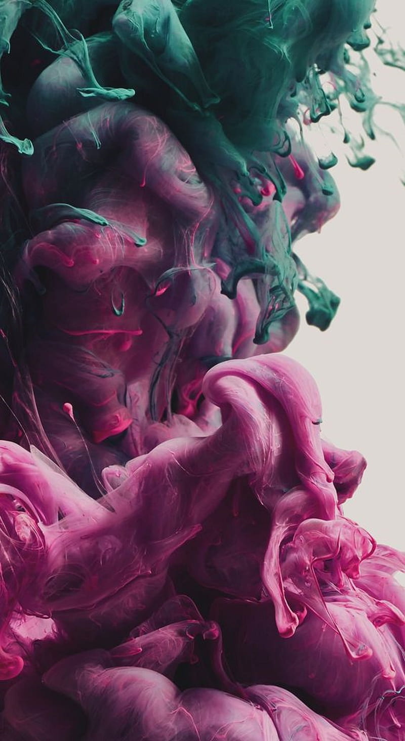ink, colours, abstract, HD phone wallpaper