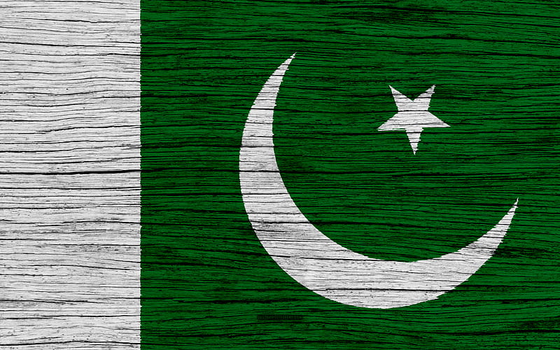Flag of Pakistan Asia, wooden texture, Pakistani flag, national symbols, Pakistan flag, art, Pakistan, HD wallpaper