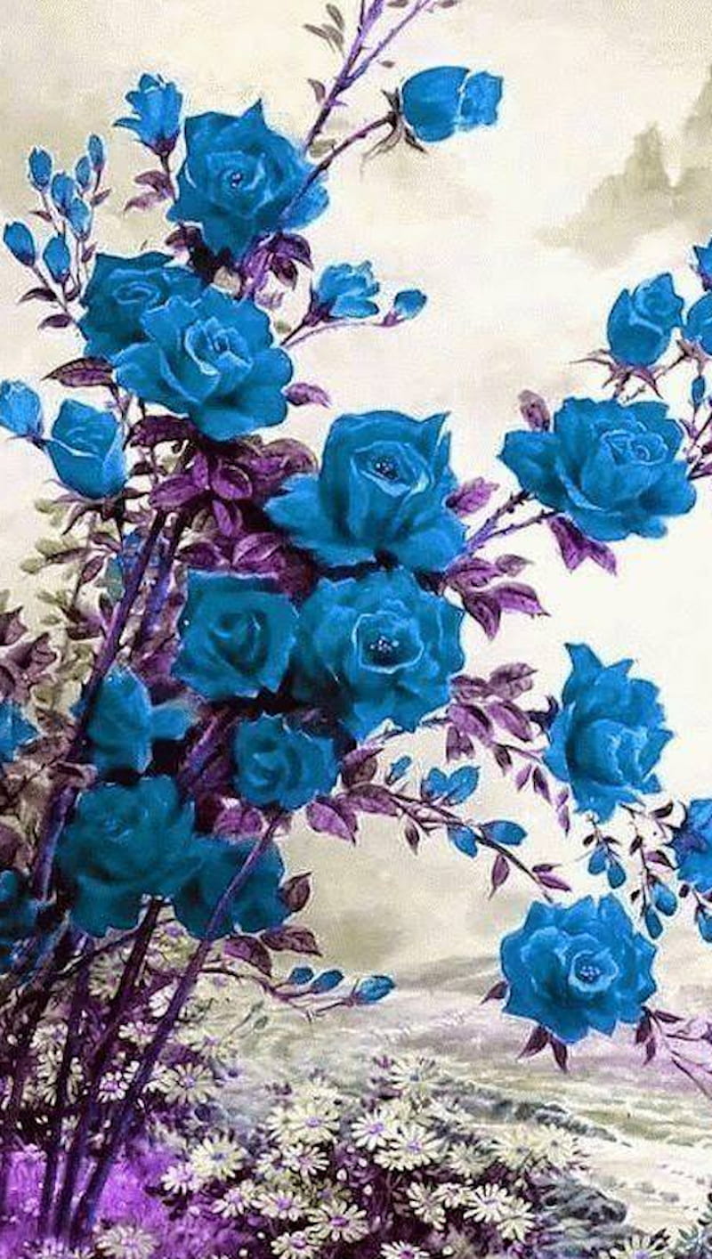 Flor azul, turquesa, flores, Fondo de pantalla de teléfono HD | Peakpx