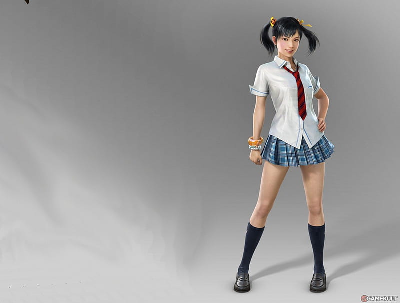 3D Ling Xiaoyu, sexy asian, asian schoolgirl, sexy schoolgirl, asian anime, Ling Xiaoyu, sexy anime, HD wallpaper
