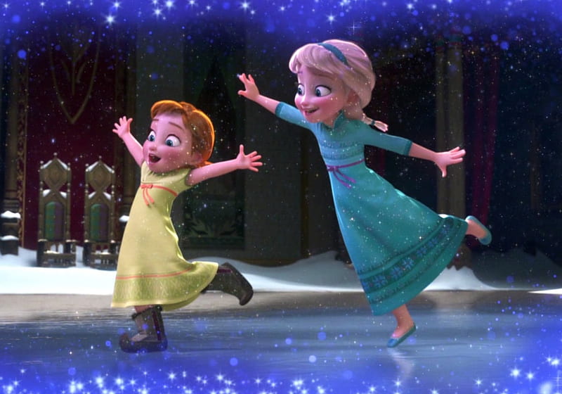Frozen (2013), copii, anna, little, movie, children, yellow, fantasy,  child, HD wallpaper | Peakpx
