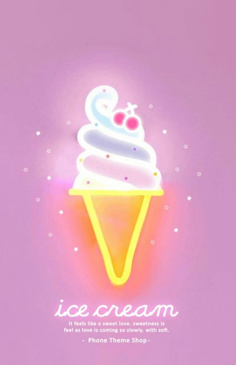 HD wallpaper brain icecream illust art cute pink frozen food ice  cream  Wallpaper Flare