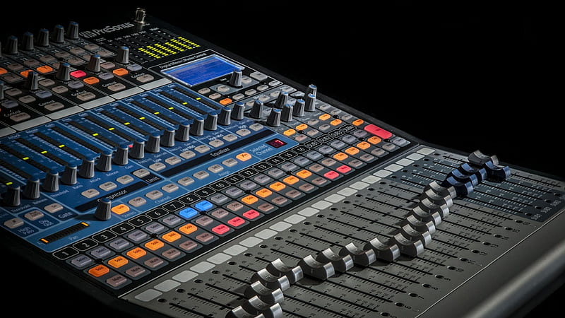 Digital Sound Mixer, soundboard, sound, electronic, mixer, HD wallpaper