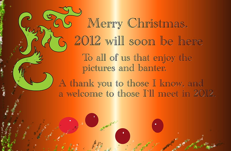 Thanks For The Fun, all the best, cheers, 2012, ta, thanks, HD wallpaper