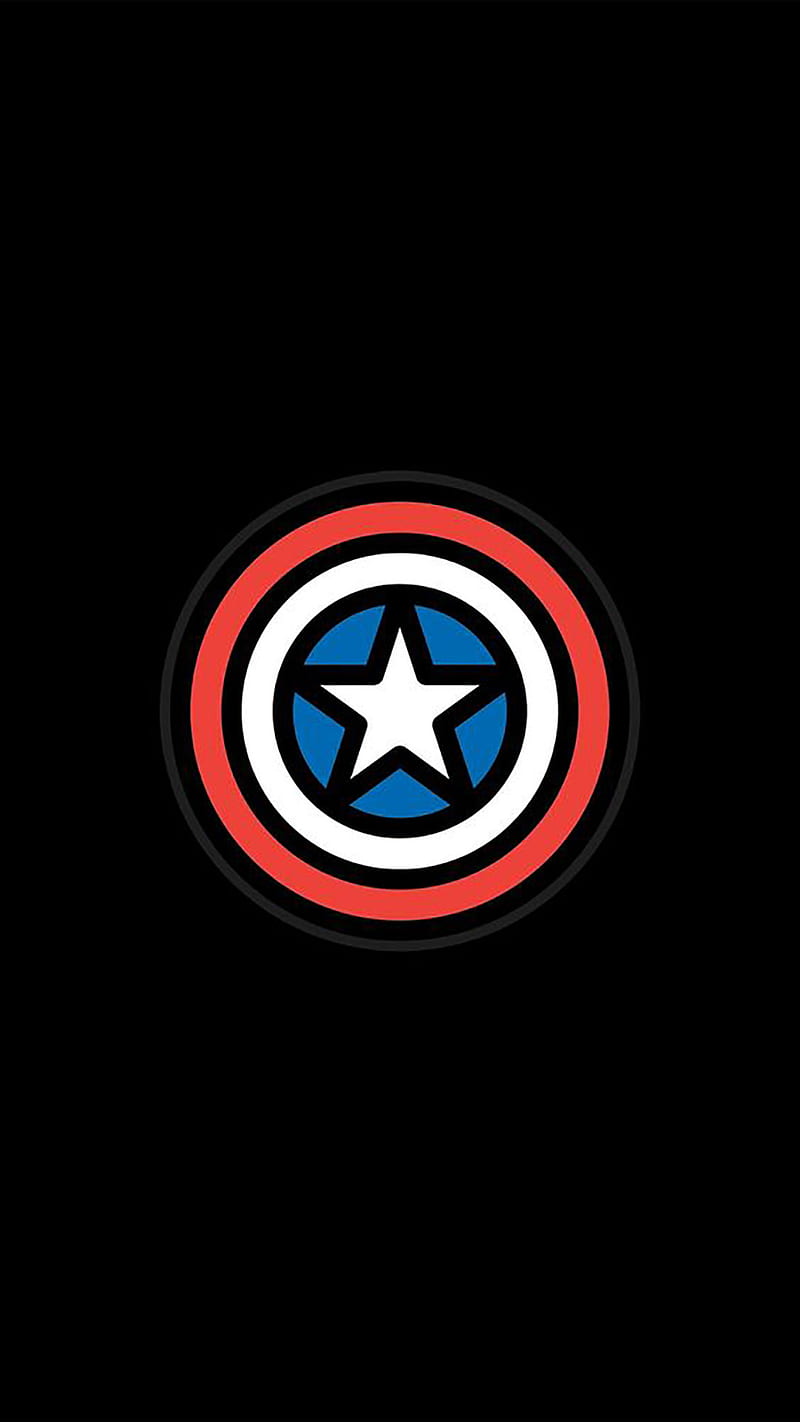Capitan America, captain america, logo, HD phone wallpaper